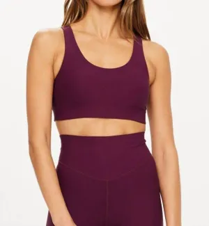 Peached Jade Bra In Fig Activewear Womens - yoga pants clearance