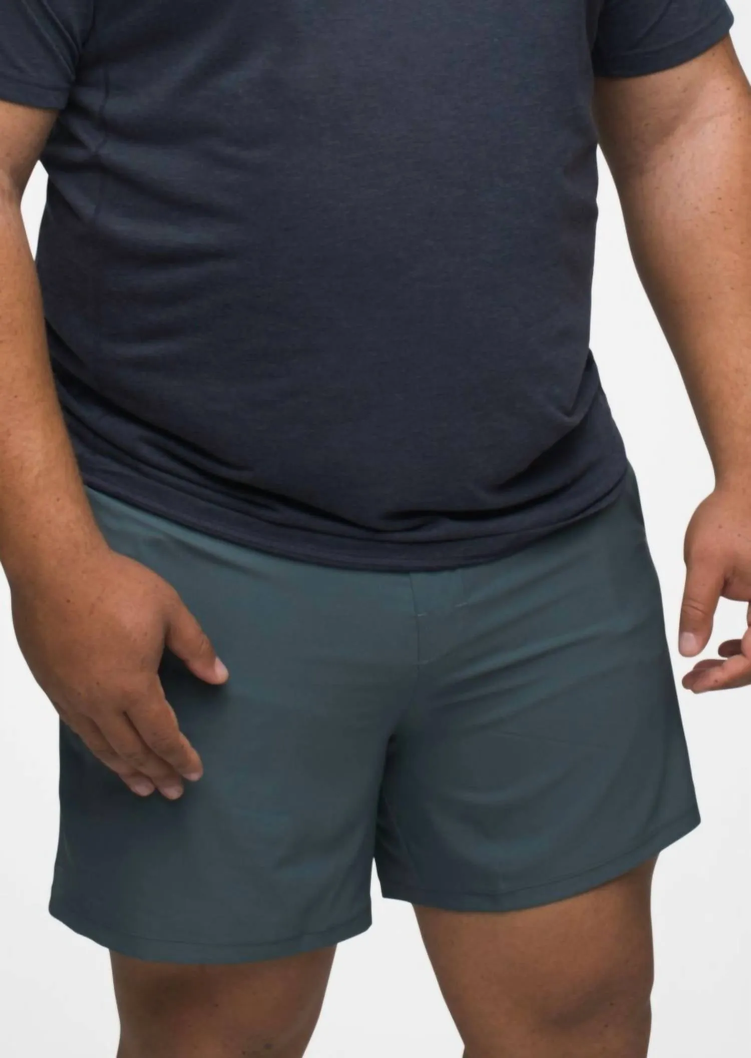 Peak To Pavement Lined Short In Grey Blue