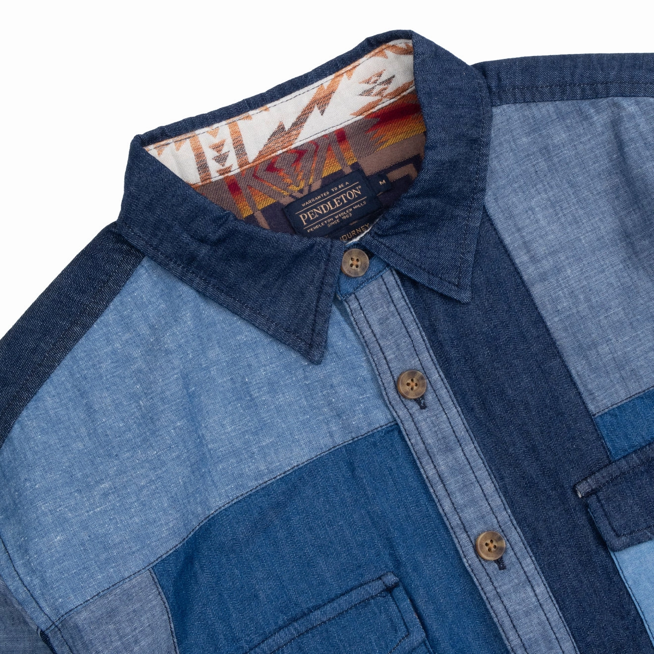 Pendleton La Pine Patchwork Shirt Blue / Multi