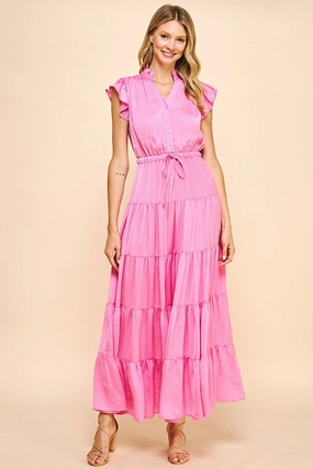 Pink Blossom Maxi discount party dresses