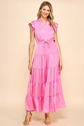 Pink Blossom Maxi womens gowns outlet