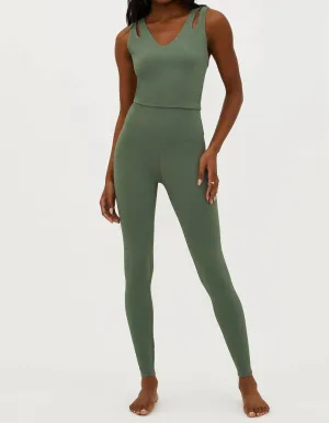 Piper Legging In Queen Palm Waffle Activewear Womens - cheap workout clothes for women