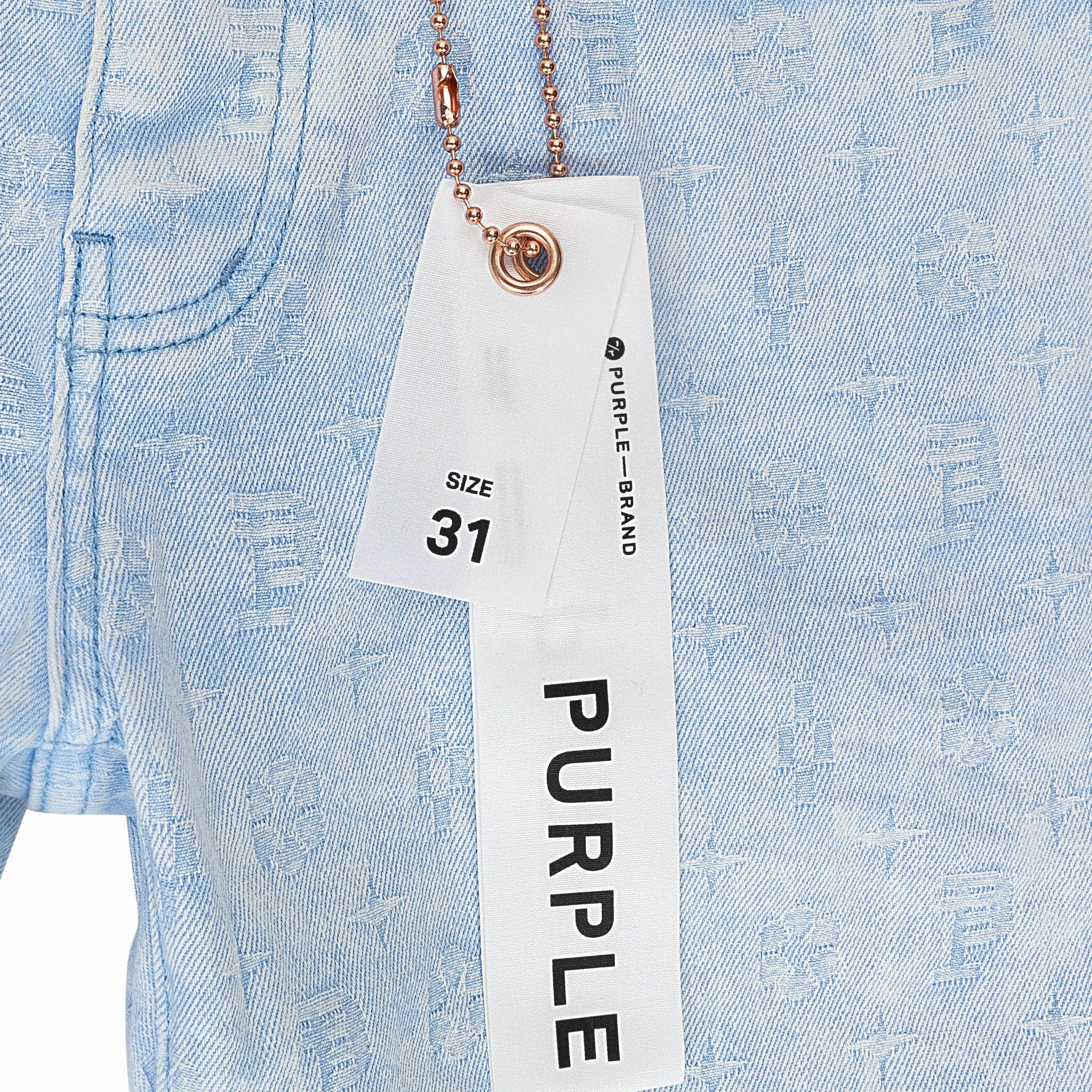 PLACID MONOGRAM JACQUARD Blue SKINNY JEANS