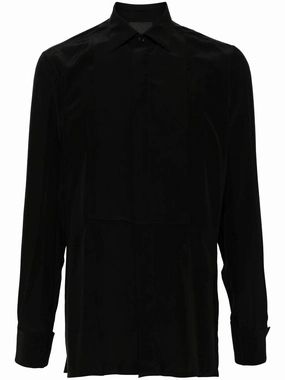Plastron Silk Shirt mens polos clearance