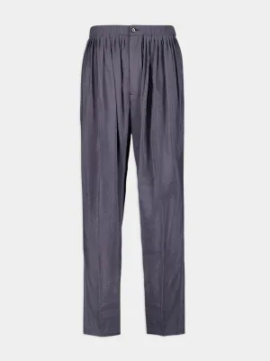 Pleated Relaxed Silk Pants Bottoms Mens - cheap mens shorts online
