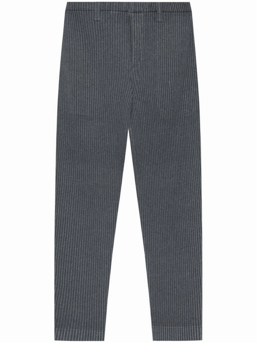 Pleated Trousers With Elasticated Waistband