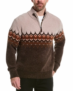 Point Zero Chenille 1/4-Zip Mock Neck Sweater chunky knit discount