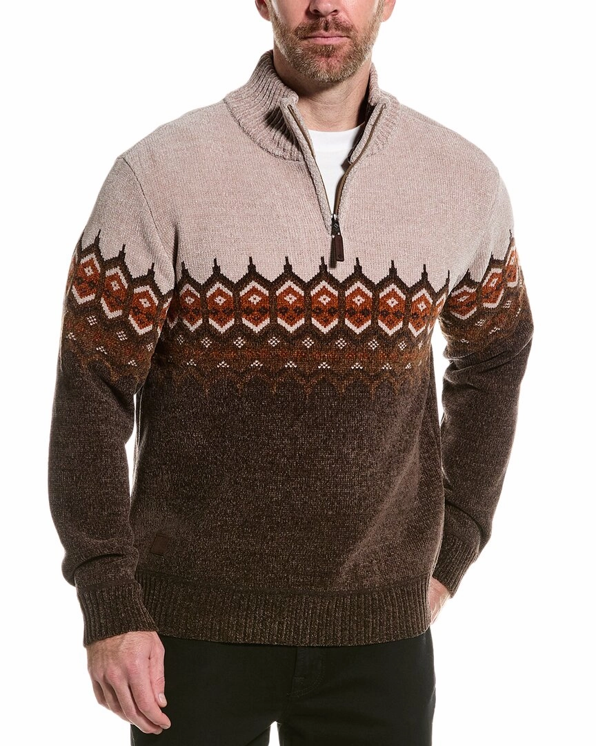 Point Zero Chenille 1/4-Zip Mock Neck Sweater chunky knit discount
