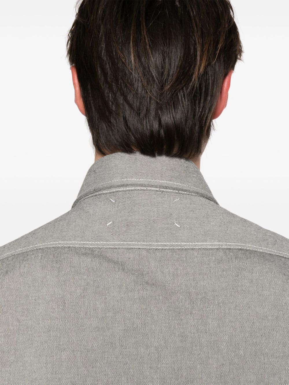 Pointed-Collar Cotton Shirt