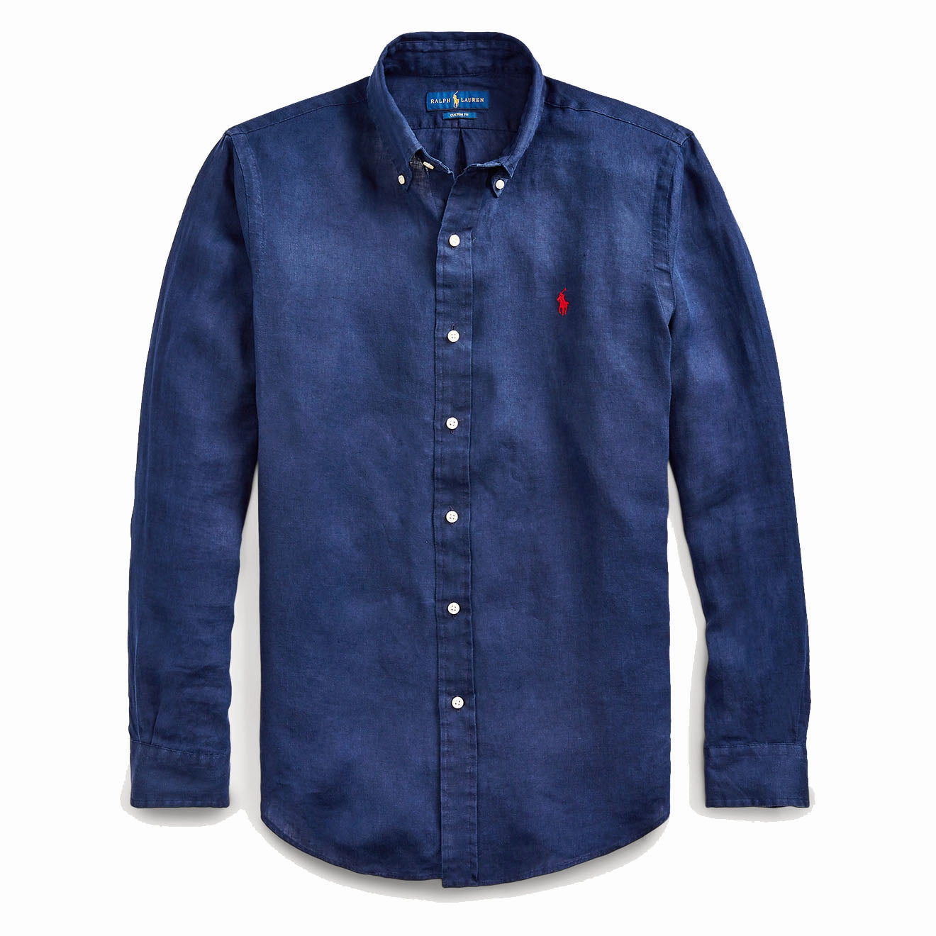 Polo Ralph Lauren Custom Fit Linen Shirt Newport Navy mens tank tops best deals