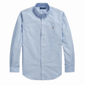 Polo Ralph Lauren Custom Fit Oxford Shirt Blue mens tank tops best deals