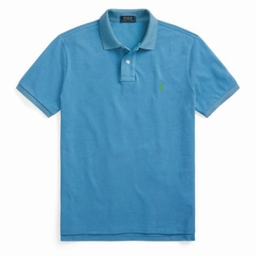 Polo Ralph Lauren Custom Slim Fit Classic Polo Retreat Blue mens t-shirts outlet