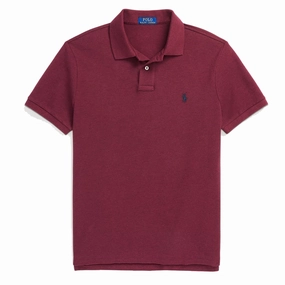 Polo Ralph Lauren Custom Slim Fit Classic Polo Vintage Port Heather mens t-shirts outlet