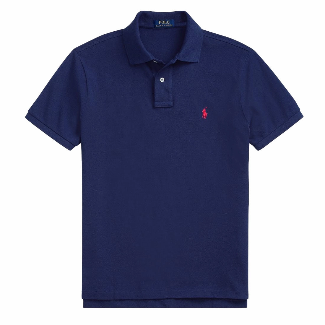 Polo Ralph Lauren Custom Slim Fit Mesh Polo Newport Navy mens t-shirts outlet