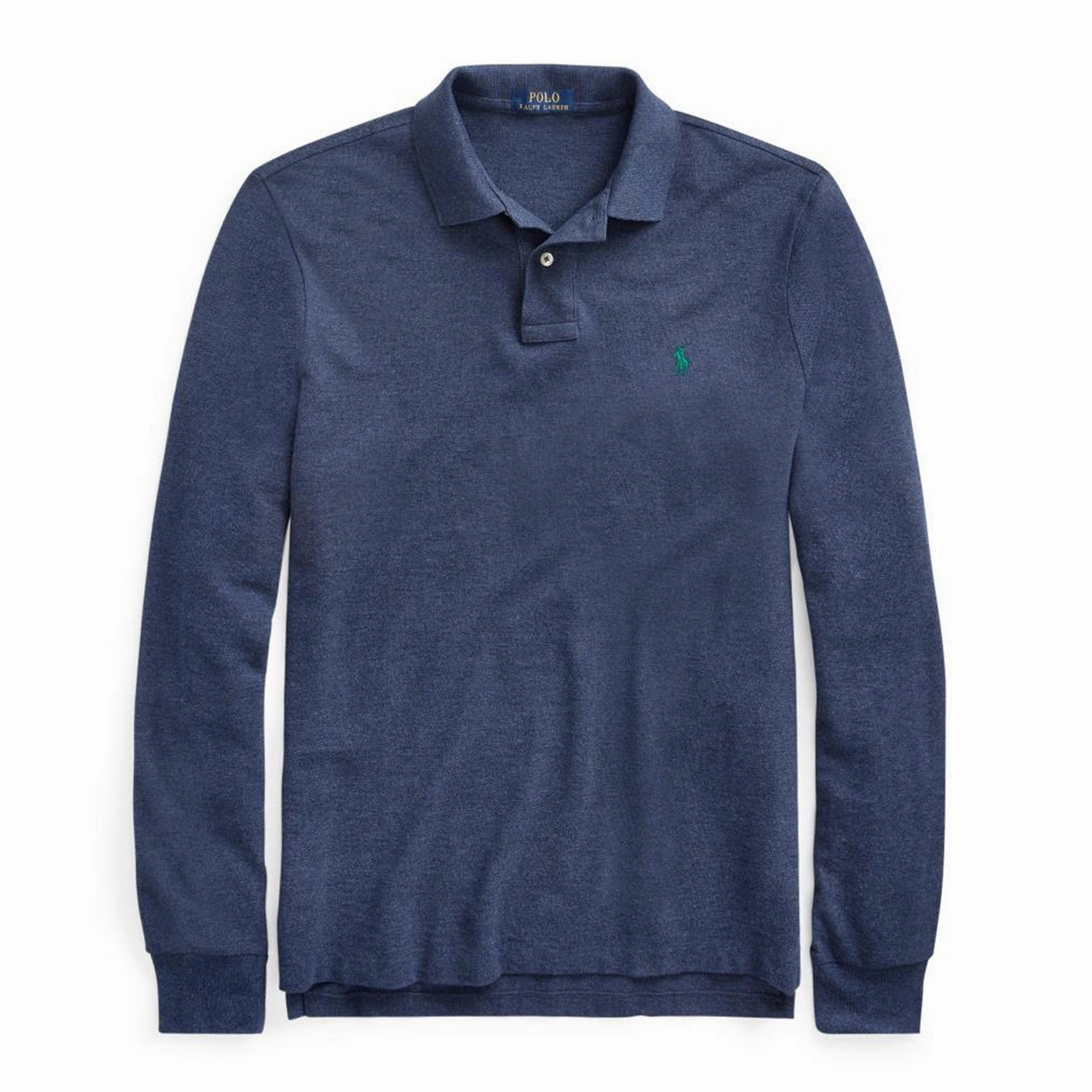 Polo Ralph Lauren L/S Classic Polo Fresco Blue Heather mens t-shirts outlet