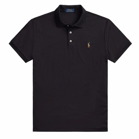 Polo Ralph Lauren Pima Cotton SS Polo Shirt Polo Black mens t-shirts outlet