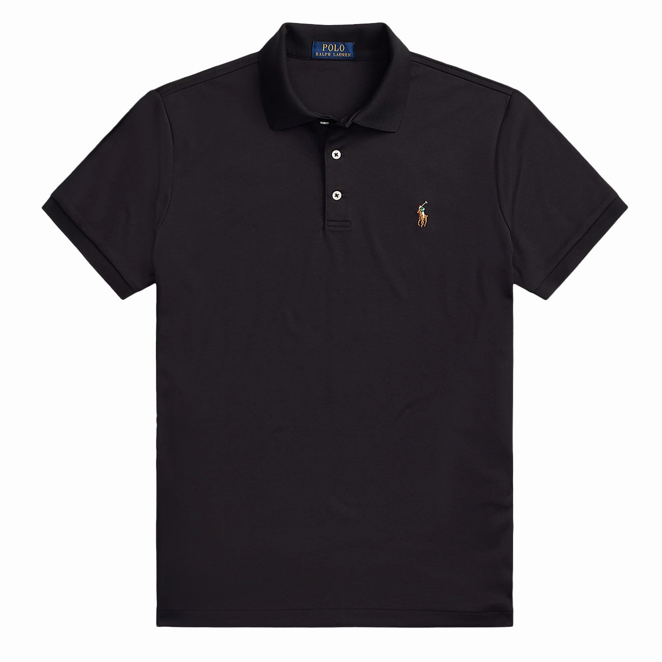 Polo Ralph Lauren Pima Cotton SS Polo Shirt Polo Black mens t-shirts outlet