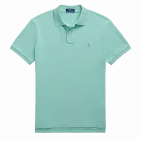 Polo Ralph Lauren Short Sleeve Knit Custom Slim Celadon mens t-shirts outlet