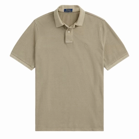 Polo Ralph Lauren Short Sleeve Polo Shirt Custom Slim Olive mens t-shirts outlet