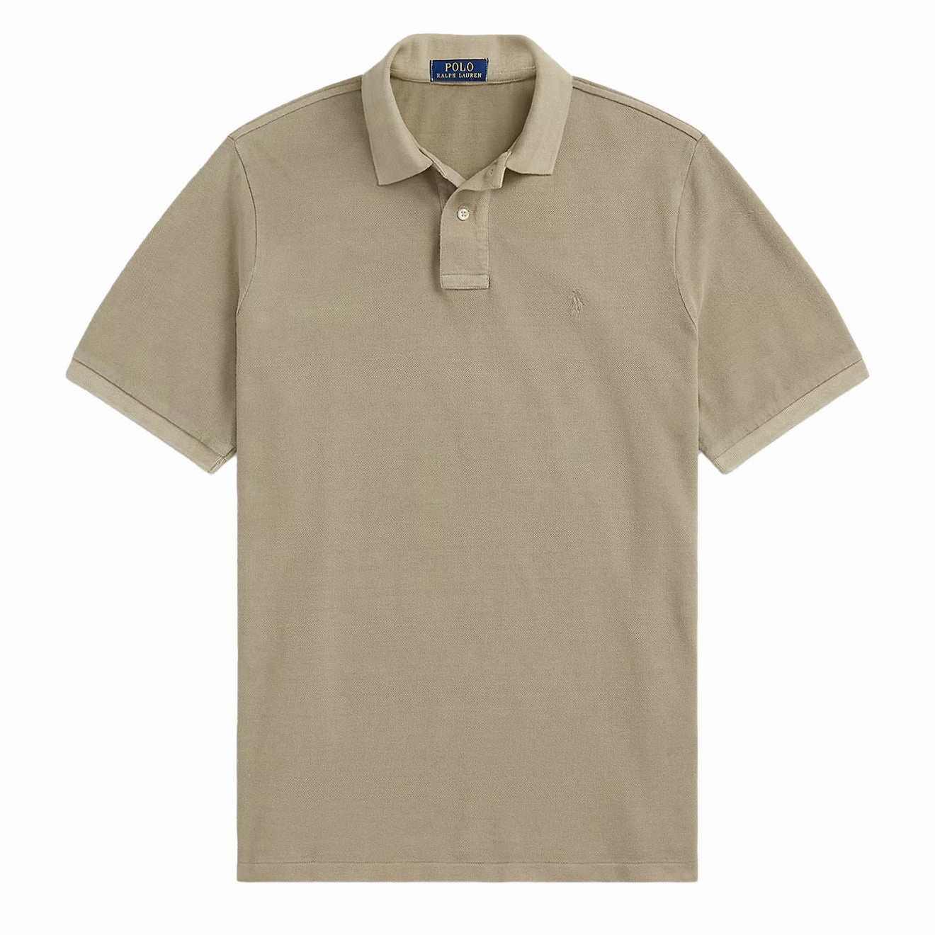 Polo Ralph Lauren Short Sleeve Polo Shirt Custom Slim Olive mens t-shirts outlet