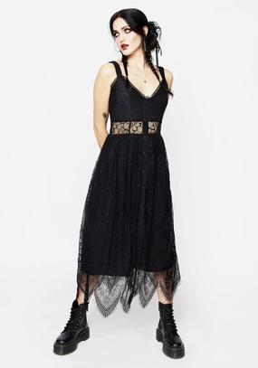 Poltergeist Lace Midaxi Dress Dresses Womens - beach dresses cheap
