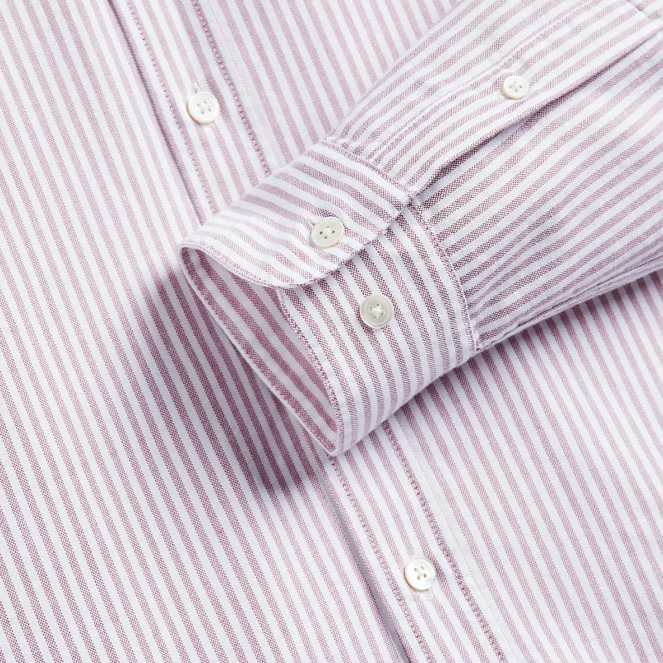 Portuguese Flannel Belavista Stripe L/S Shirt Bordeaux