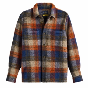 Portuguese Flannel Parker Overshirt Blue mens tank tops best deals