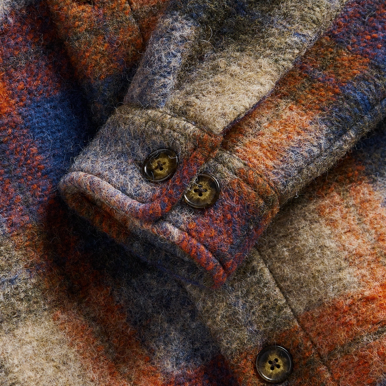 Portuguese Flannel Parker Overshirt Blue