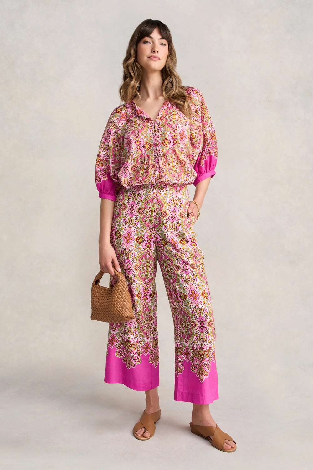 Printed 7/8 Pant - Moroccan Tile Print