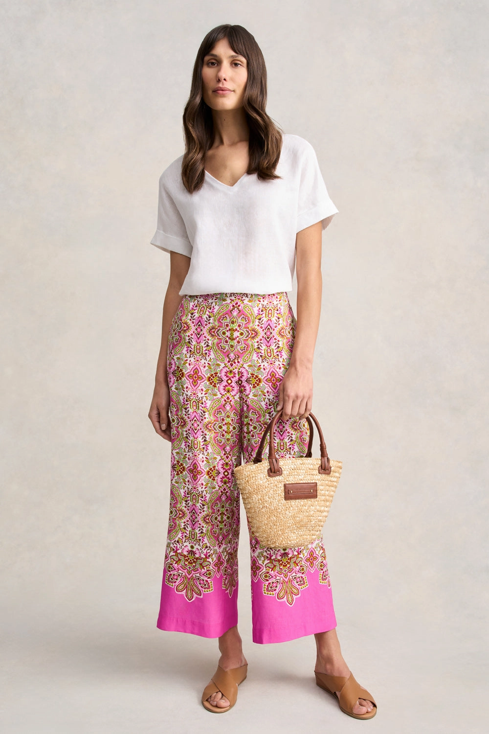 Printed 7/8 Pant - Moroccan Tile Print