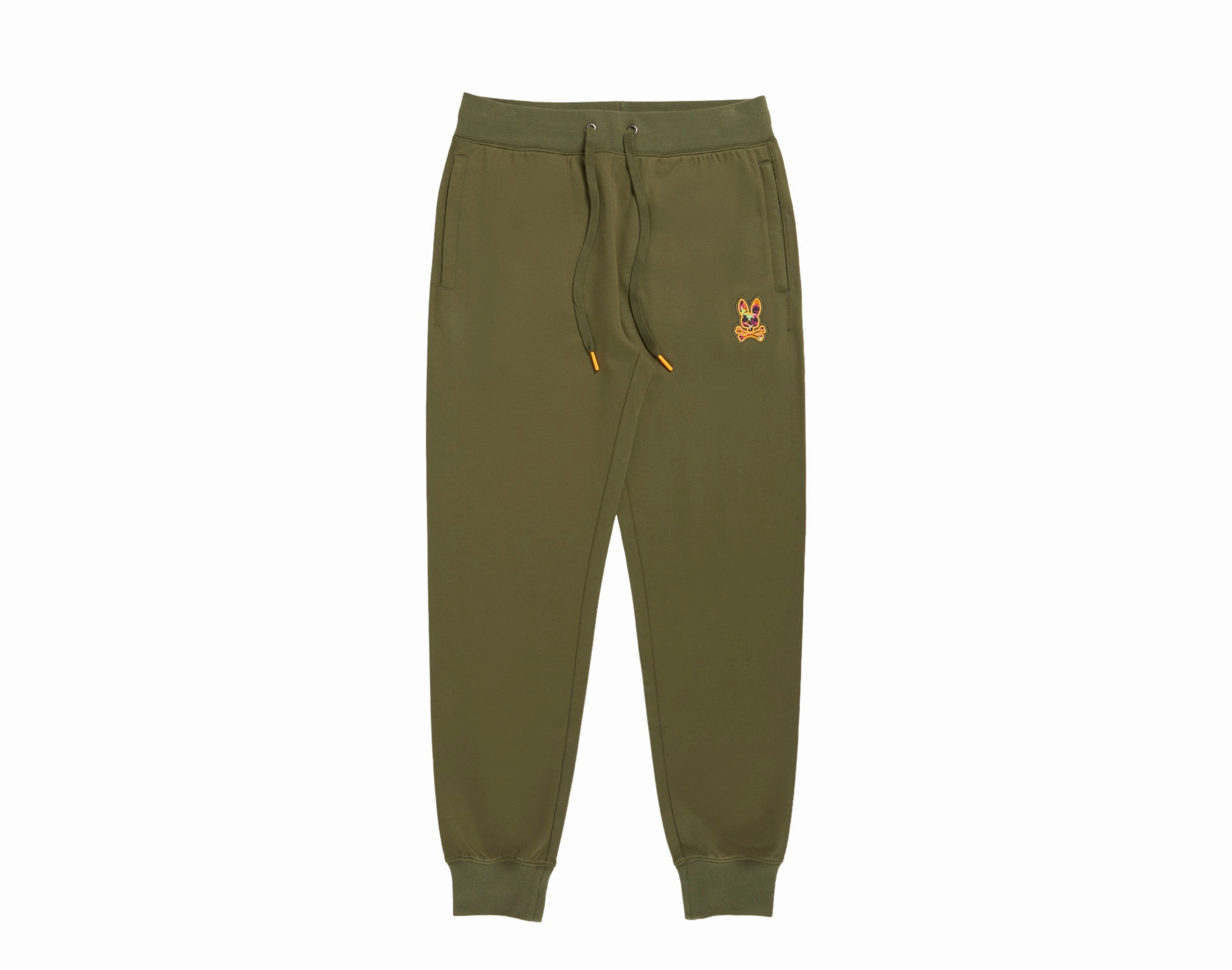 Psycho Bunny Allen Dark Olive Men's Sweatpants B6P949U1FT-DKL