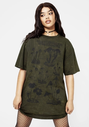 Psychotrope Mushroom Tee Dress Dresses Womens - wedding guest outfits