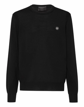 Pullover Round Neck LS chunky knit discount