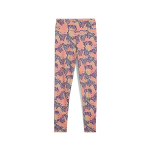 PUMA Big Kids' Girls' BUTTERFLY VIBE High Waist Leggings Activewear Womens - yoga pants clearance