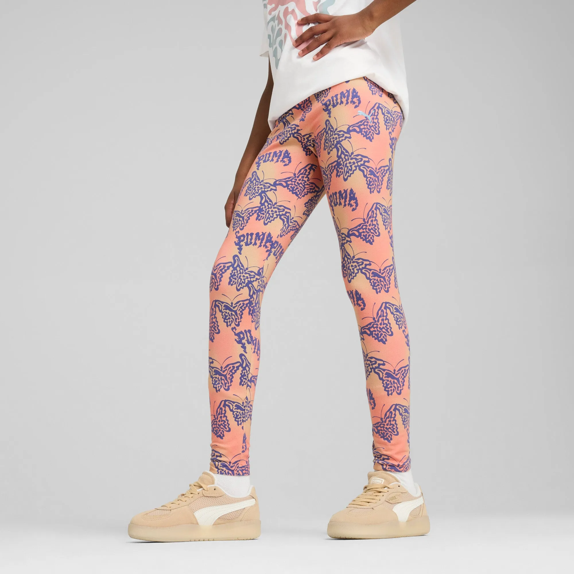 PUMA Big Kids' Girls' BUTTERFLY VIBE High Waist Leggings