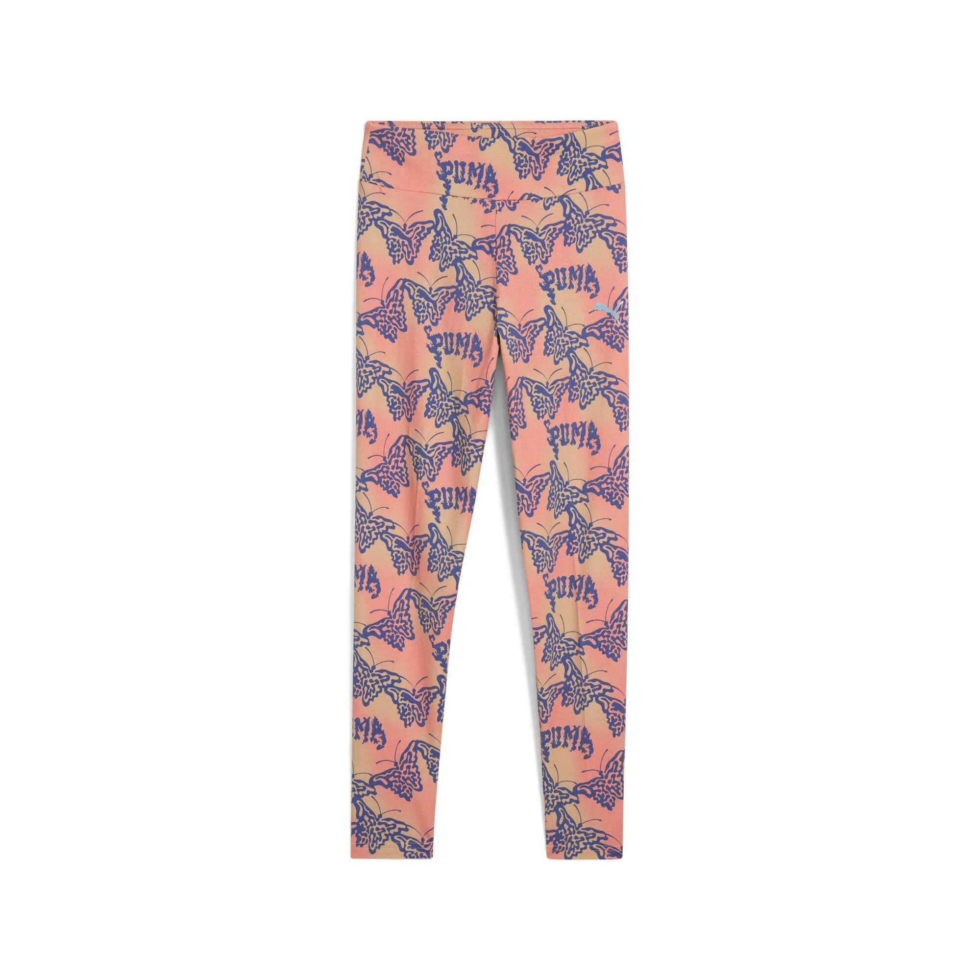 PUMA Big Kids' Girls' BUTTERFLY VIBE High Waist Leggings Activewear Womens - yoga pants clearance