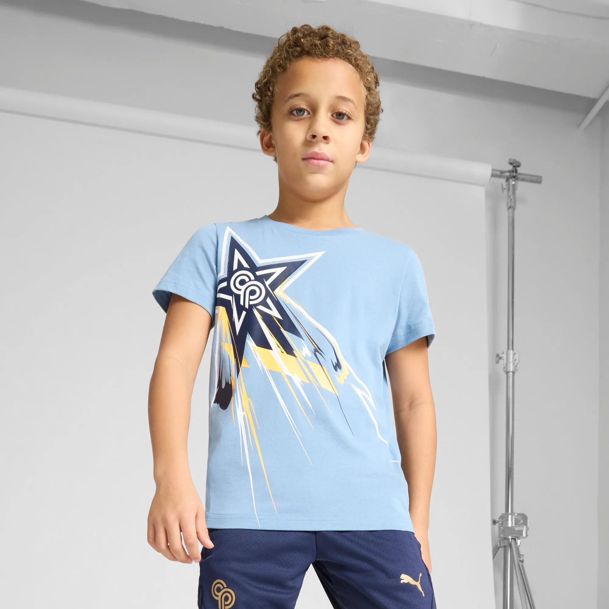 PUMA Big Kids' x CHRISTIAN PULISIC Soccer Logo Tee