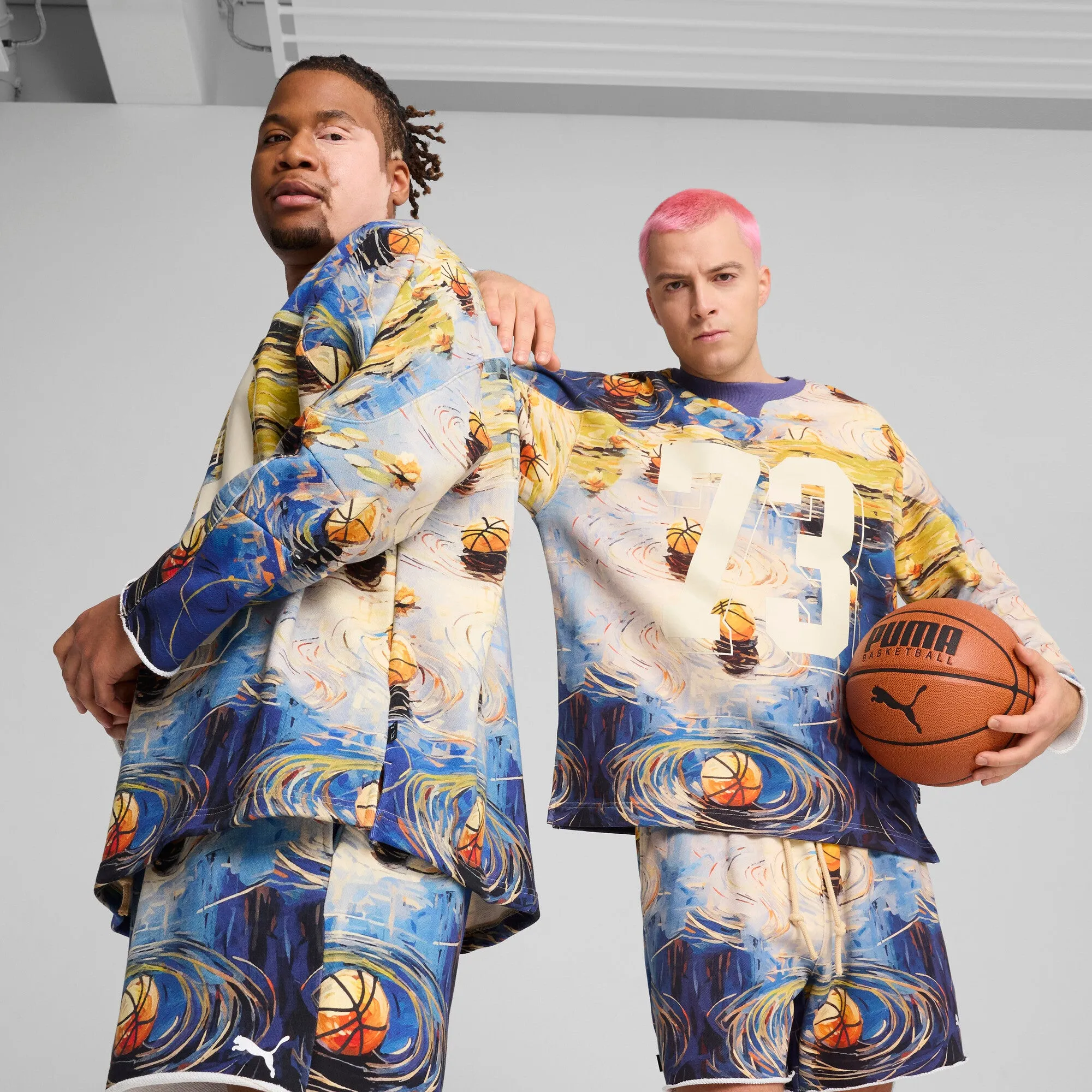 PUMA Men's Dylan Exhibit Hockey-Inspired Basketball Sweater