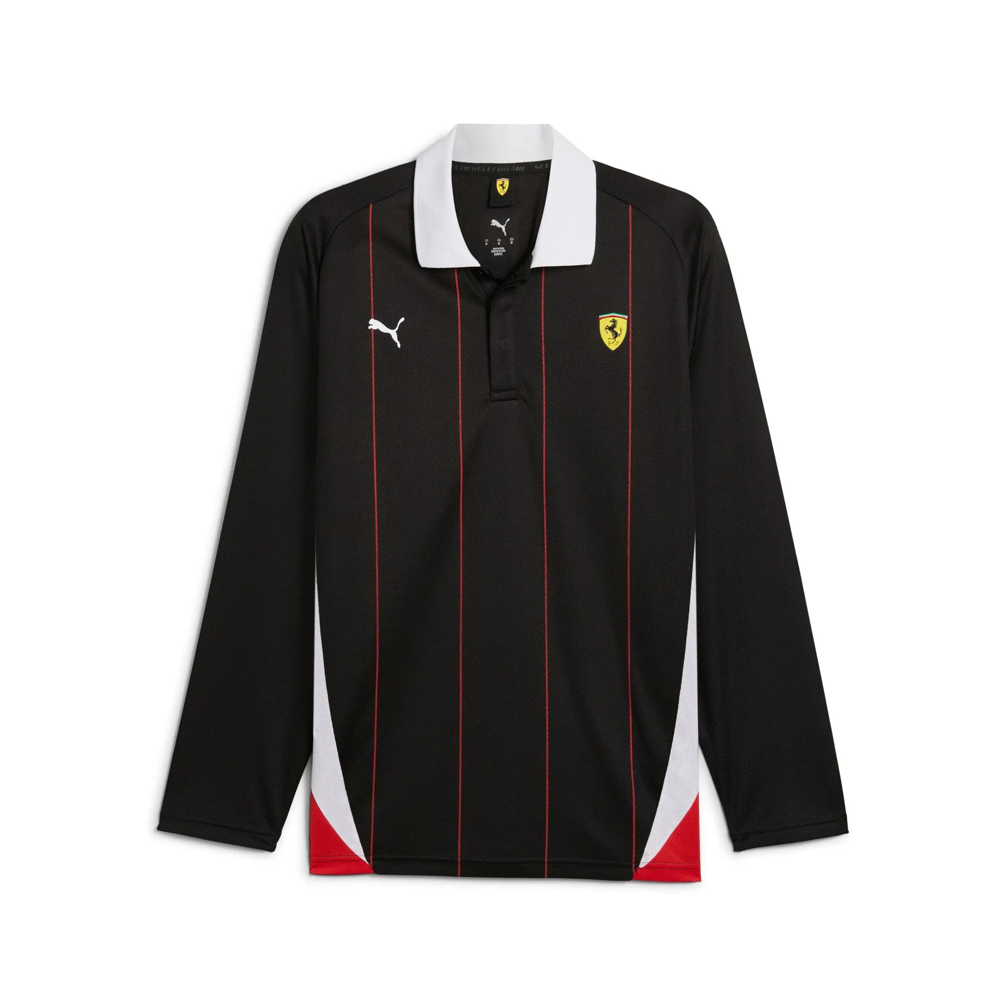 PUMA Men's Scuderia Ferrari Race Long Sleeve Polo