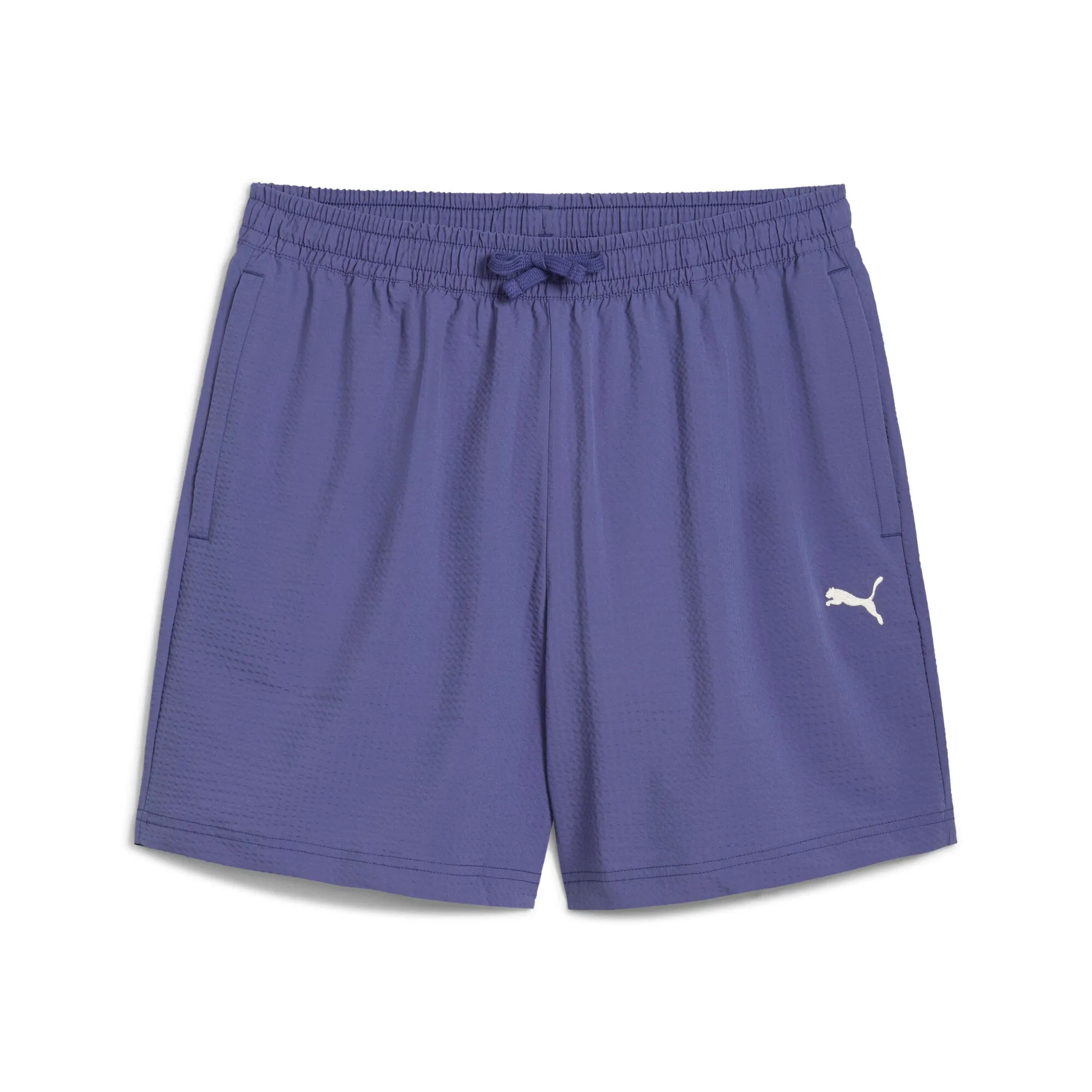 PUMA WARDROBE ESSENTIALS Men's Seersucker Relaxed 6" Shorts