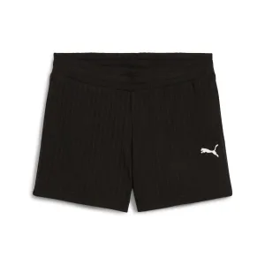 PUMA WARDROBE ESSENTIALS Women's 4" Pointelle Shorts Activewear Womens - gym outfits discount
