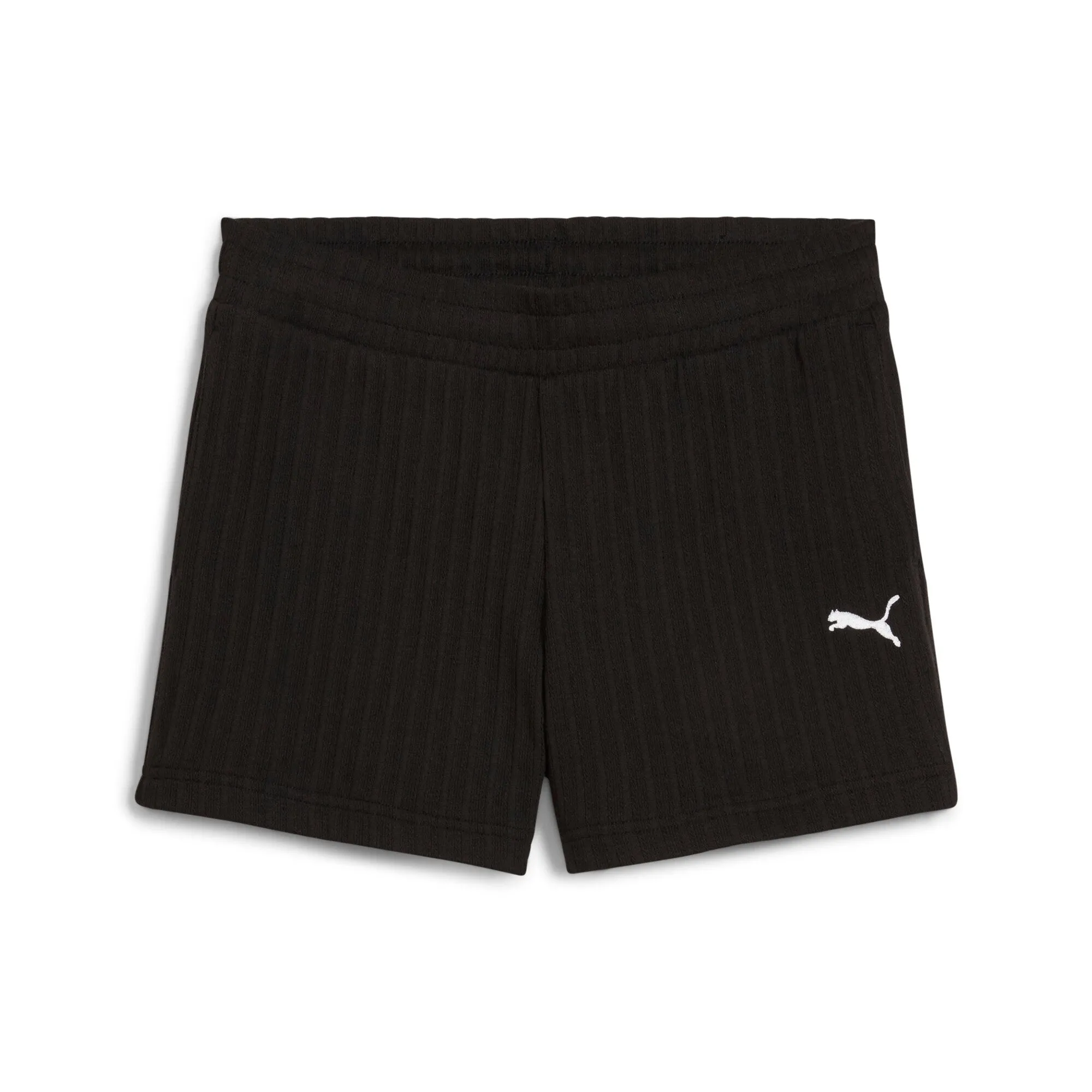 PUMA WARDROBE ESSENTIALS Women's 4" Pointelle Shorts Activewear Womens - gym outfits discount