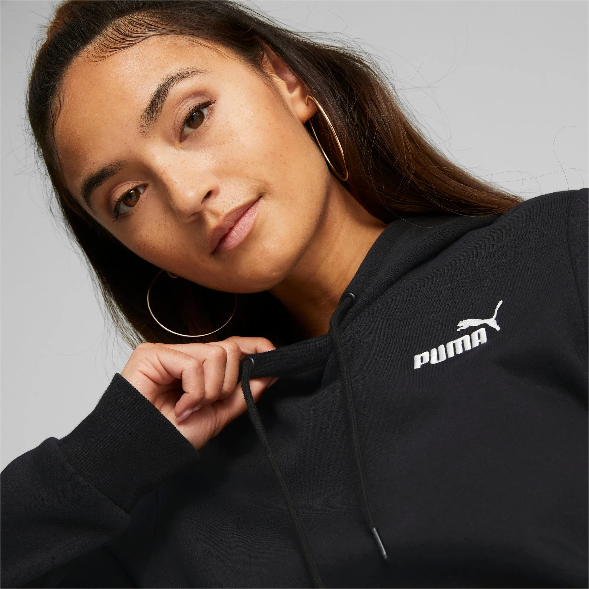 PUMA Women's Essentials  Embroidery Hoodie