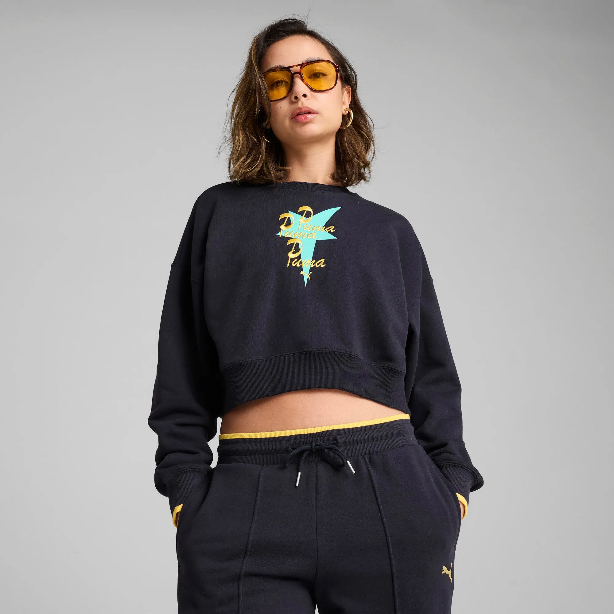 PUMA Women's ROAD TO UNITY Oversized Crew Sweatshirt