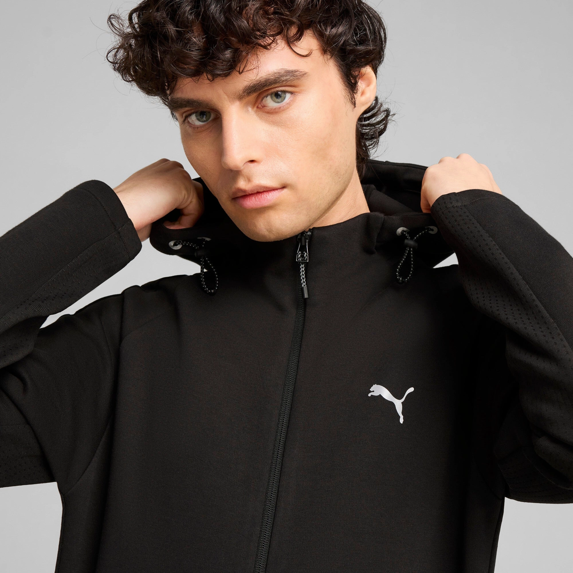 PUMA Men's EVOSTRIPE Full-Zip Hoodie