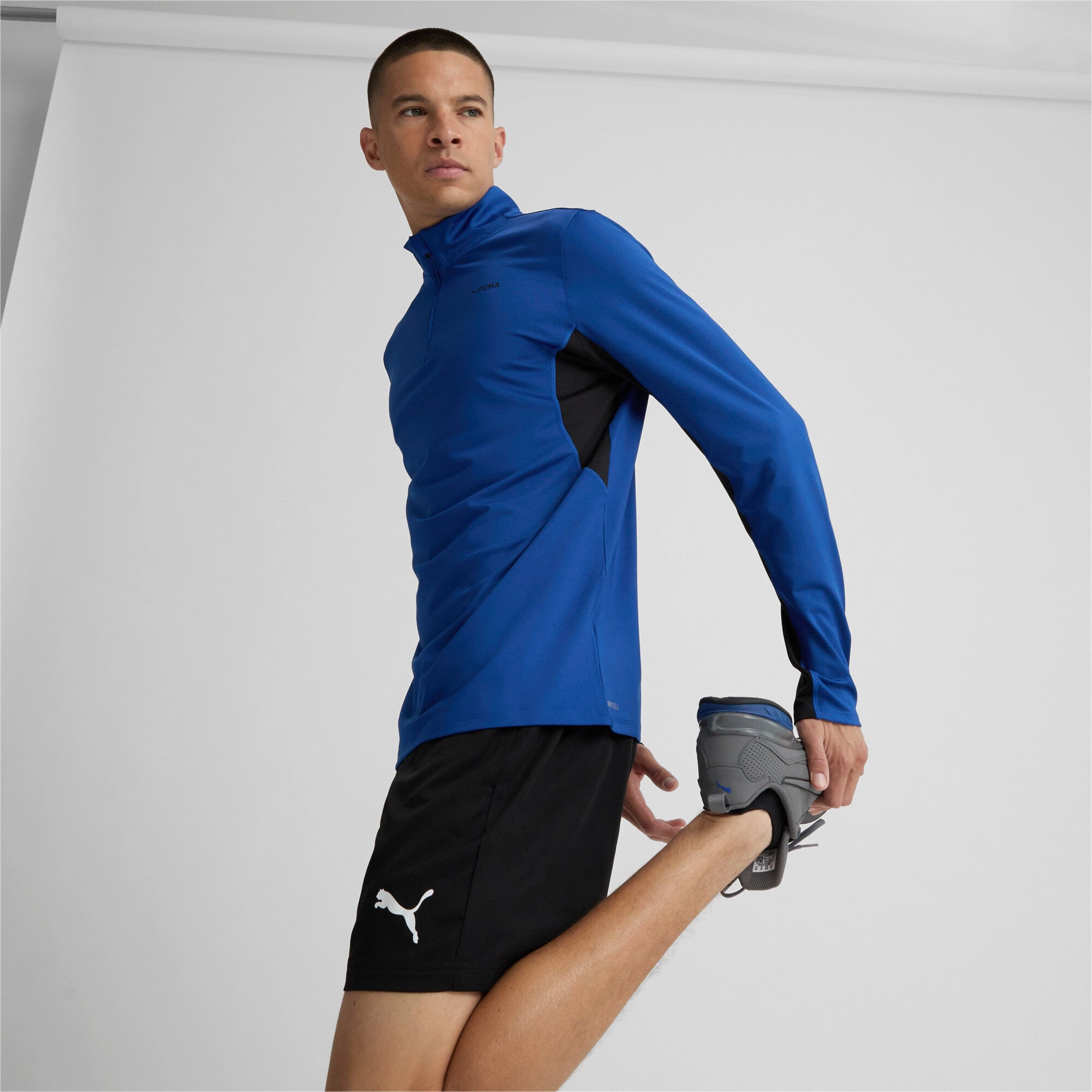 PUMA Men's FIT Polyspan Quarter Zip Pullover