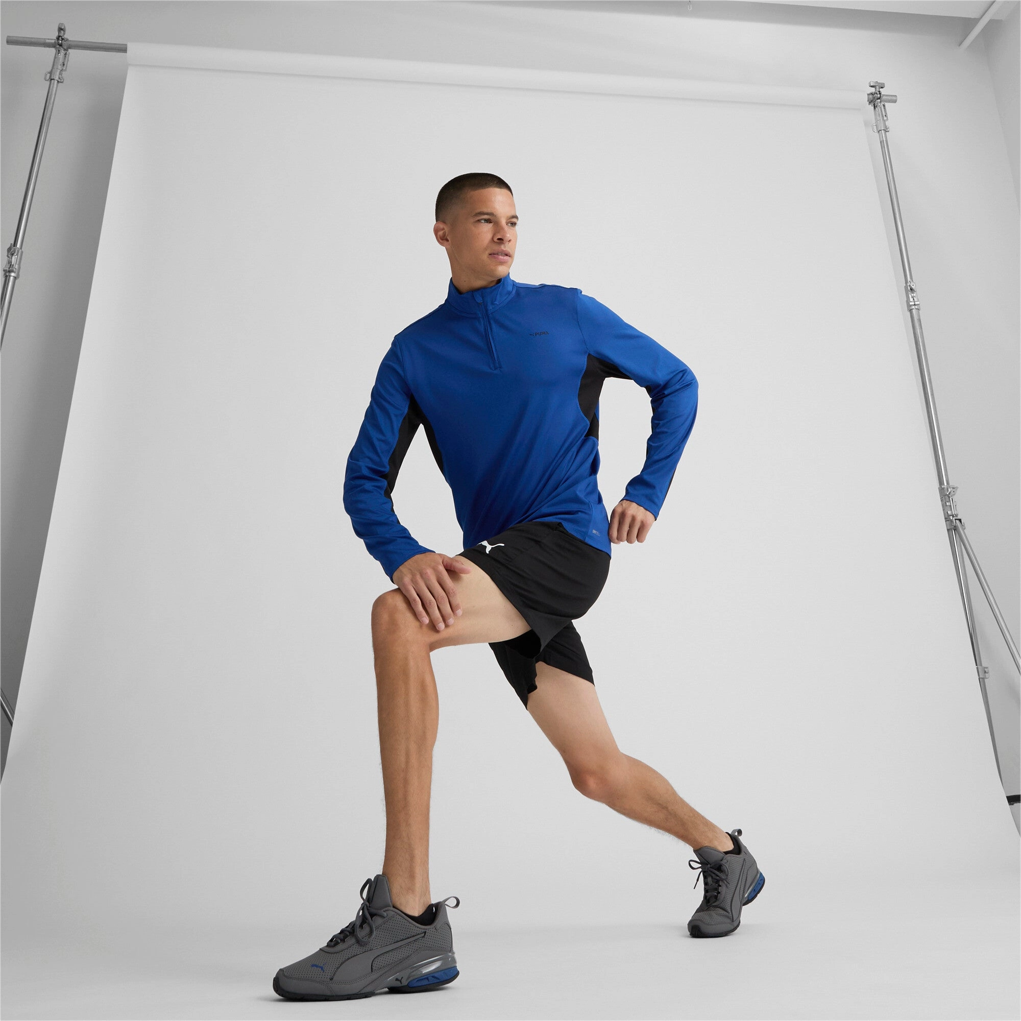 PUMA Men's FIT Polyspan Quarter Zip Pullover