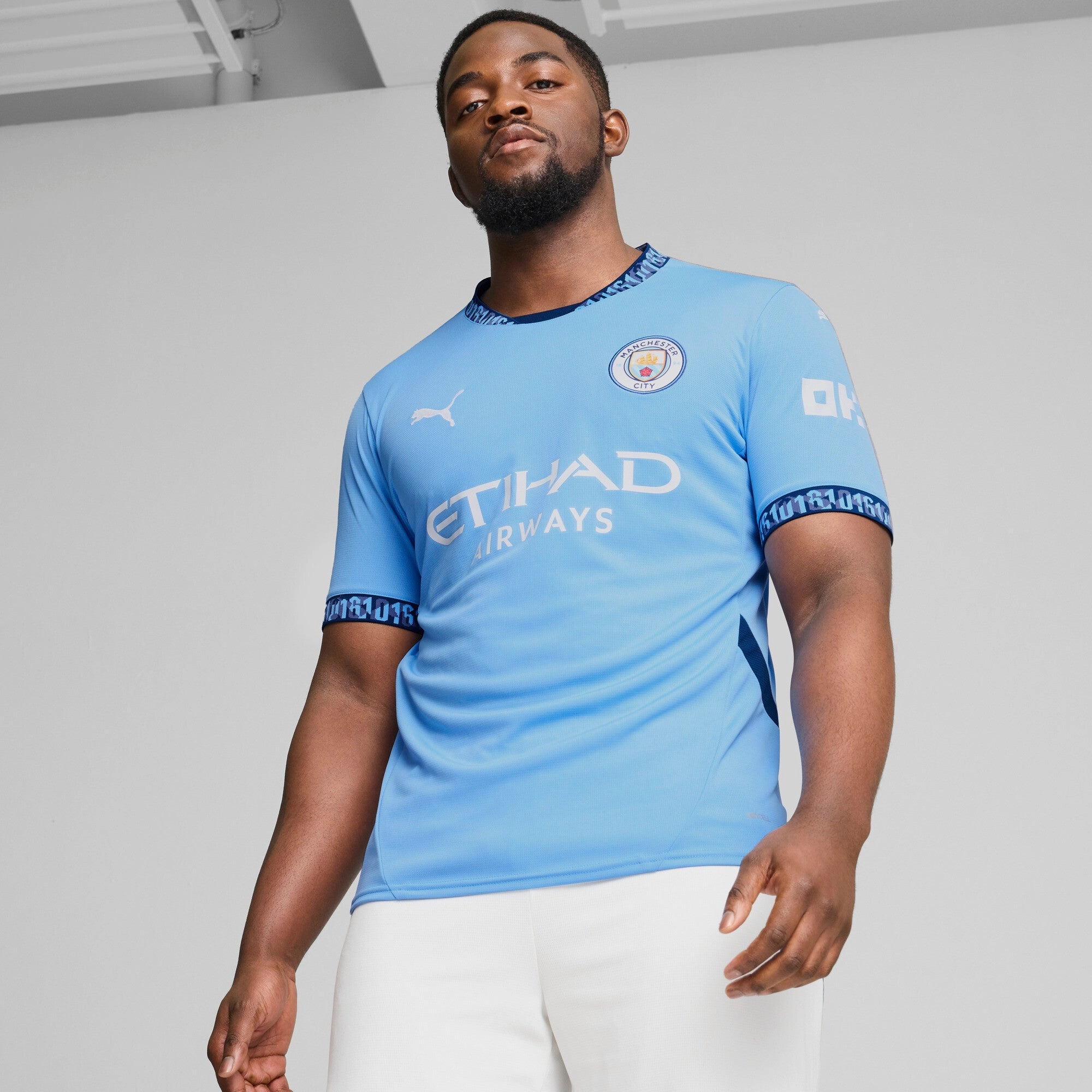 PUMA Men's Manchester City 24/25 Replica Home Soccer Jersey
