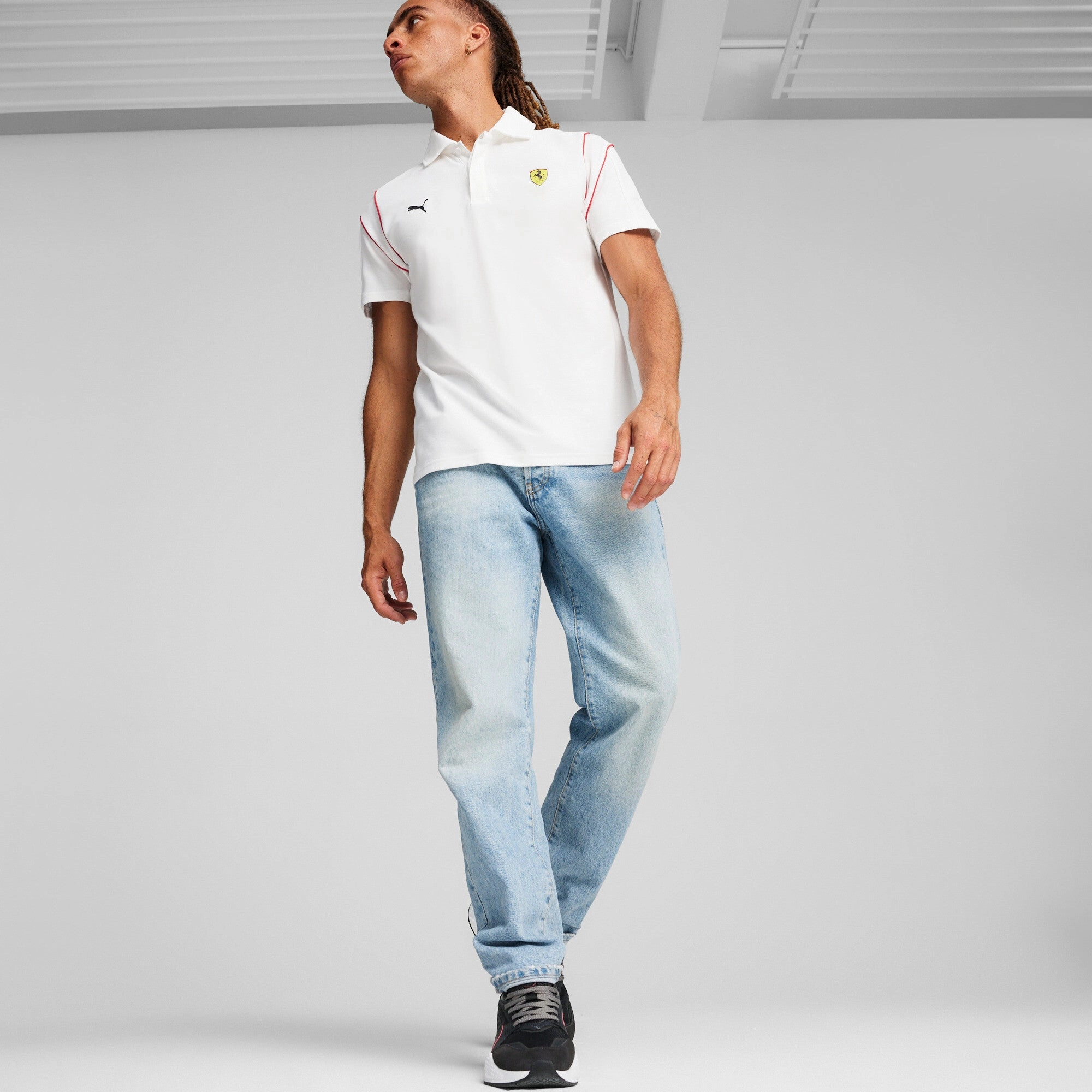 PUMA Men's Scuderia Ferrari Race MT7 Polo