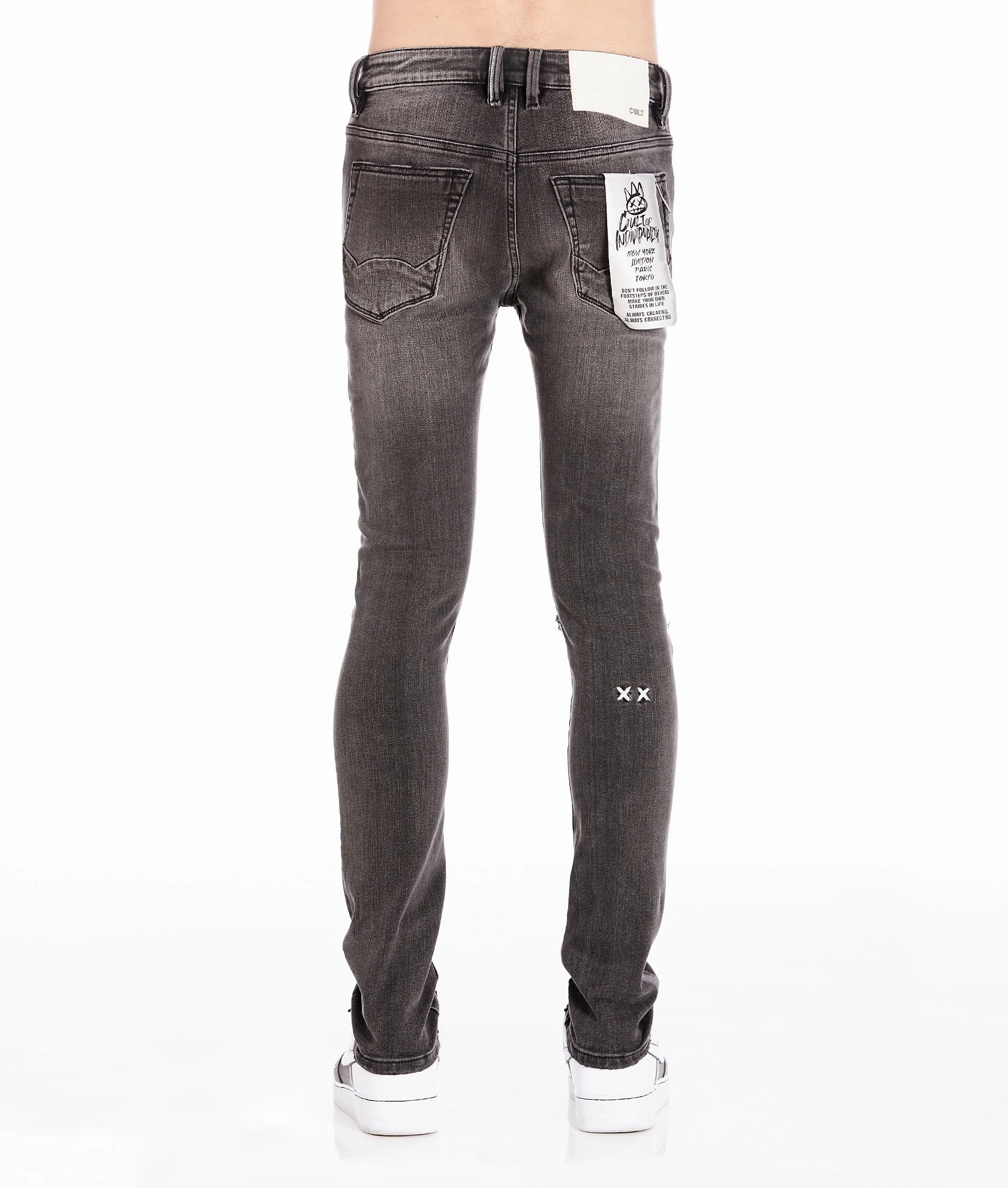 PUNK SUPER SKINNY IN FLINT BLACK JEANS